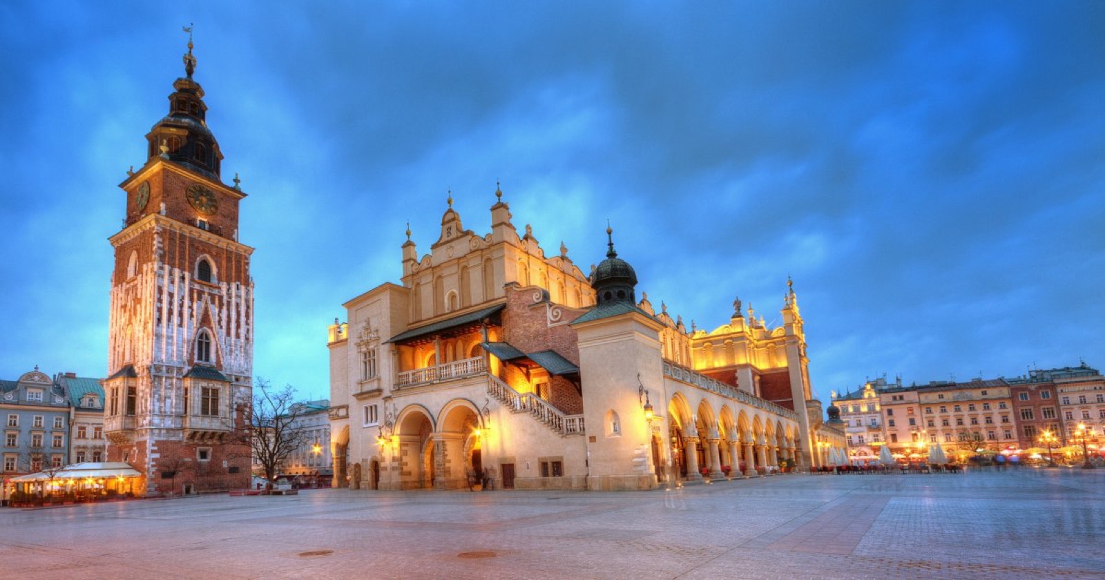 Krakow Main Market Square panorama